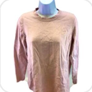 J.Jill Women's Pink Long Sleeve Knit Crewneck Sweater Size PS